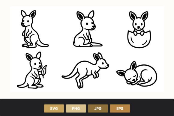 Download Kangaroo Line Art Animal Drawing - Premium Resources