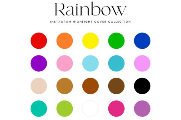 Download Rainbow Instagram Highlight Covers - Highlight Collection