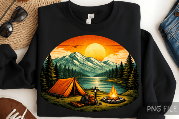 Download Outdoor Tent Campfire Adventure Shirt - Campfire Collection